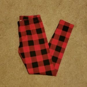 Buffalo plaid leggings